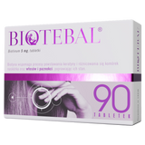 Biotebal 5 mg, 90 tabletek - miniaturka zdjęcia produktu