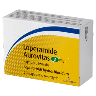 Loperamide Aurovitas, 2 mg, 20 kapsułek - zdjęcie produktu