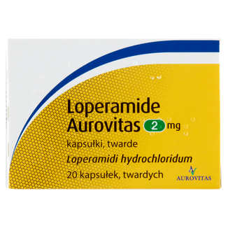 Loperamide Aurovitas, 2 mg, 20 kapsułek - 2 - zdjęcie produktu