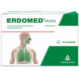 Erdomed Muko 225 mg, proszek do sporządzania zawiesiny doustnej, 10 saszetek - miniaturka zdjęcia produktu