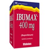 Ibumax 400 mg, 50 tabletek powlekanych - miniaturka zdjęcia produktu