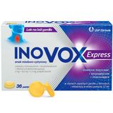 Inovox Express 2 mg + 0,6 mg + 1,2 mg, smak miodowo-cytrynowy, 36 pastylek USZKODZONE OPAKOWANIE - miniaturka zdjęcia produktu