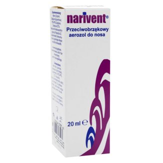 Narivent, przeciwobrzękowy aerozol do nosa, 20 ml - zdjęcie produktu