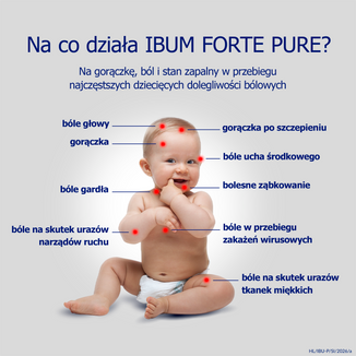Ibum Forte Pure 200 mg/ 5 ml, zawiesina doustna dla dzieci od 3 miesiąca, 100 g - 4 - zdjęcie produktu