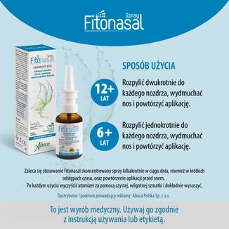 Fitonasal, skoncentrowany spray do nosa, 30 ml - 5 - zdjęcie produktu