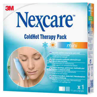 Nexcare ColdHot Mini, okład żelowy ciepło-zimno, 11 cm x 12 cm, 1 sztuka - zdjęcie produktu