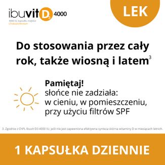 Ibuvit D3 4000 IU, 30 kapsułek - 5 - zdjęcie produktu