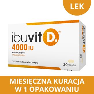 Ibuvit D3 4000 IU, 30 kapsułek - 6 - zdjęcie produktu