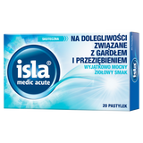 Isla Medic Acute, smak ziołowy, 20 pastylek do ssania - miniaturka zdjęcia produktu