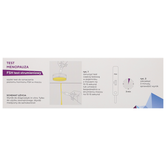 Diather Test Menopauza, domowy test do wykrywania FSH w moczu, 2 sztuki - 2 - zdjęcie produktu