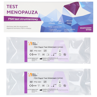 Diather Test Menopauza, domowy test do wykrywania FSH w moczu, 2 sztuki - 4 - zdjęcie produktu