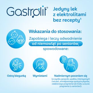 Gastrolit, proszek do sporządzania roztworu, od 2 miesiąca życia, 4,15 g x 14 saszetek - 4 - zdjęcie produktu