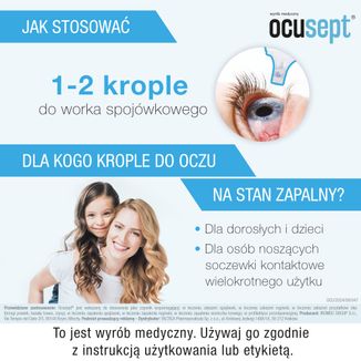 Ocusept, roztwór oftalmiczny o działaniu hamującym stany zapalne, 10 ml - 4 - zdjęcie produktu