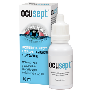 Ocusept, roztwór oftalmiczny o działaniu hamującym stany zapalne, 10 ml - 2 - zdjęcie produktu