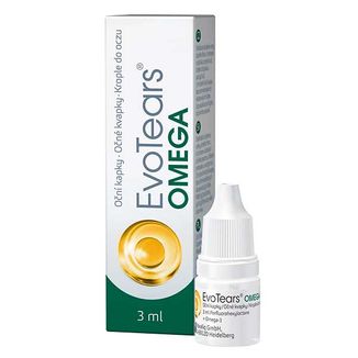 EvoTears Omega, krople do oczu, 3 ml - zdjęcie produktu