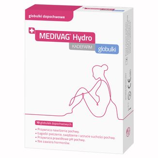 Medivag Hydro, globulki dopochwowe, 10 sztuk - zdjęcie produktu