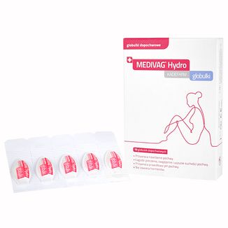 Medivag Hydro, globulki dopochwowe, 10 sztuk - 2 - zdjęcie produktu