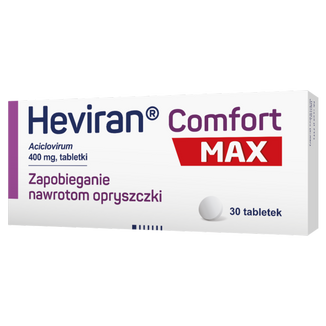 Heviran Comfort Max 400 mg, 30 tabletek  USZKODZONE OPAKOWANIE - zdjęcie produktu