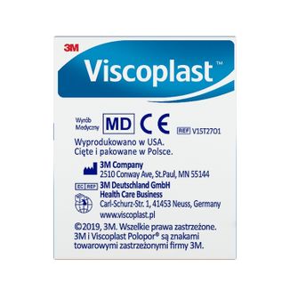 Viscoplast Polopor, przylepiec włókninowy, 5 m x 50 mm, 1 sztuka USZKODZONE OPAKOWANIE - 2 - zdjęcie produktu