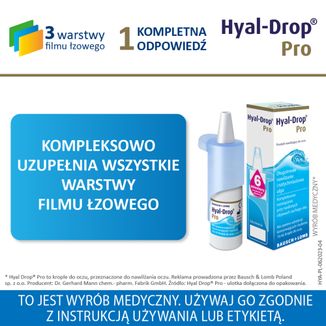 Hyal-Drop Pro, nawilżające krople do oczu, 10 ml - 5 - zdjęcie produktu