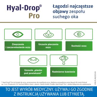 Hyal-Drop Pro, nawilżające krople do oczu, 10 ml - 6 - zdjęcie produktu