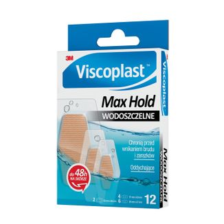 Viscoplast Max Hold, plastry wodoszczelne, oddychające, 12 sztuk - 4 - zdjęcie produktu