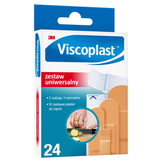 Viscoplast, plastry z opatrunkiem, zestaw uniwersalny, 24 sztuki - 2 - zdjęcie produktu