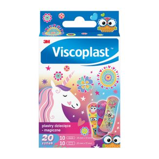 Viscoplast Magiczne, plastry dla dzieci, 20 sztuk - zdjęcie produktu