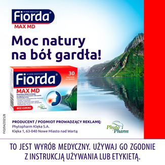 Fiorda Max MD, 30 pastylek do ssania - 4 - zdjęcie produktu