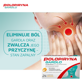 Polopiryna Gardło 8,75 mg, smak pomarańczowy, 24 pastylki do ssania - 4 - zdjęcie produktu
