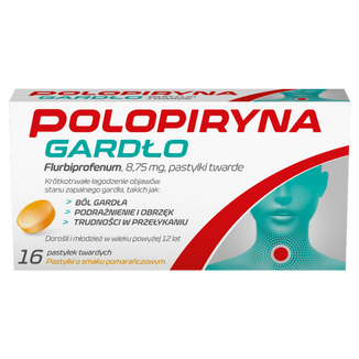 Polopiryna Gardło 8,75 mg, smak pomarańczowy, 16 pastylek do ssania - 2 - zdjęcie produktu