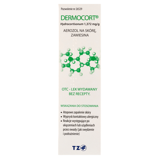 Dermocort 1,372 mg/g, zawiesina, aerozol na skórę, 38,25 g - 3 - zdjęcie produktu