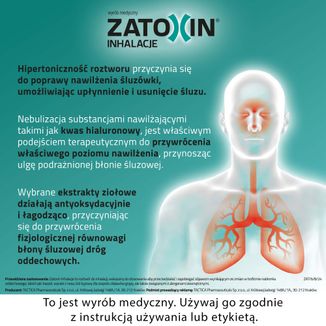 Zatoxin Inhalacje, roztwór do inhalacji, 3 ml x 10 ampułek USZKODZONE OPAKOWANIE - 4 - zdjęcie produktu