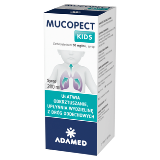 Mucopect Kids 50 mg/ ml, syrop dla dzieci, 200 ml - zdjęcie produktu