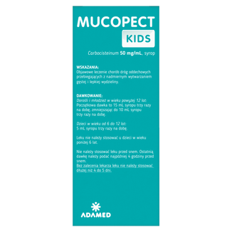 Mucopect Kids 50 mg/ ml, syrop dla dzieci, 200 ml - 3 - zdjęcie produktu