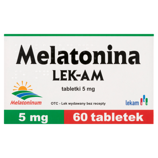Melatonina LEK-AM 5 mg, 60 tabletek KRÓTKA DATA - 2 - zdjęcie produktu