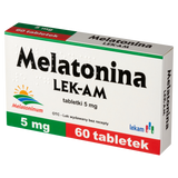 Melatonina LEK-AM 5 mg, 60 tabletek - miniaturka zdjęcia produktu