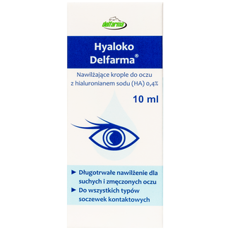 Delfarma Hyaloko, nawilżające krople do oczu, 10 ml - 4 - zdjęcie produktu