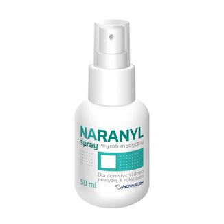 Naranyl, spray dla dorosłych i dzieci powyżej 3 roku życia, ze srebrem, 50 ml - 2 - zdjęcie produktu