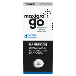 Maxigra Go 25 mg, 4 tabletki powlekane - 2 - zdjęcie produktu