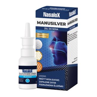 Nasalox Manusilver, żel do nosa, 20 ml - zdjęcie produktu