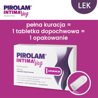 Pirolam Intima Vag 500 mg, 1 tabletka dopochwowa - 3 - zdjęcie produktu