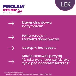 Pirolam Intima Vag 500 mg, 1 tabletka dopochwowa - 5 - zdjęcie produktu