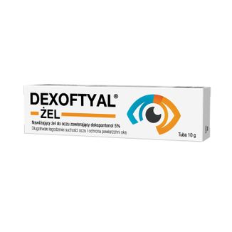 Dexoftyal, nawilżający żel do oczu zawierający dekspantenol 5%, 10 g - 3 - zdjęcie produktu