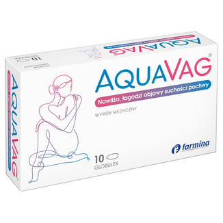 AquaVag, globulki dopochwowe, 10 sztuk - zdjęcie produktu