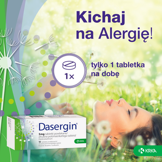 Dasergin 5 mg, 10 tabletek powlekanych - 3 - zdjęcie produktu
