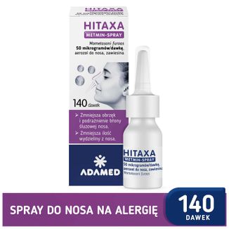 Hitaxa Metmin-Spray 50 µg/dawkę, aerozol do nosa, zawiesina, 140 dawek - 4 - zdjęcie produktu