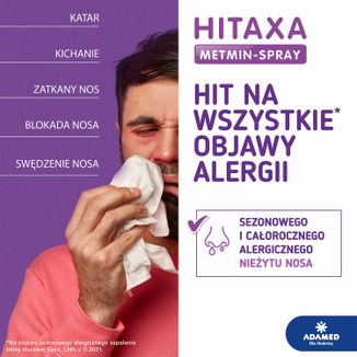 Hitaxa Metmin-Spray 50 µg/dawkę, aerozol do nosa, zawiesina, 140 dawek - 6 - zdjęcie produktu