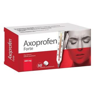 Axoprofen Forte 400 mg, 50 tabletek USZKODZONE OPAKOWANIE - zdjęcie produktu