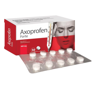 Axoprofen Forte 400 mg, 50 tabletek USZKODZONE OPAKOWANIE - 2 - zdjęcie produktu